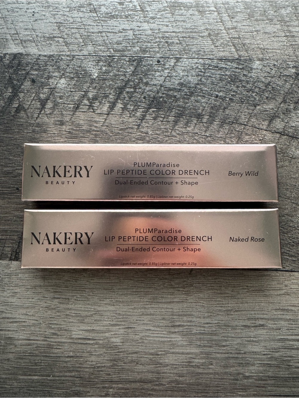 Nakery Beauty PLUMParadise Lip Peptide Color Drench Bundle (NIB Discontinued)